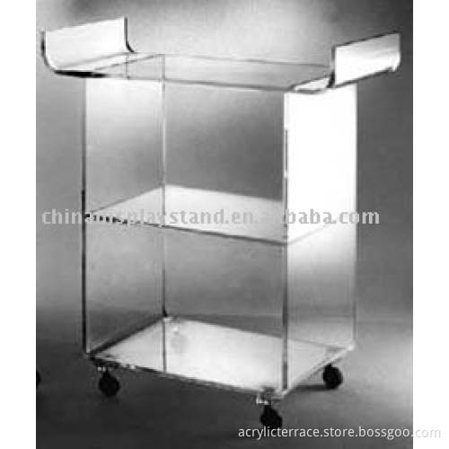 Acrylic U-Bend TV Table